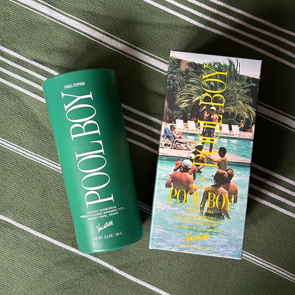 Vacation brand (well-tipped) Pool Boy scented candle